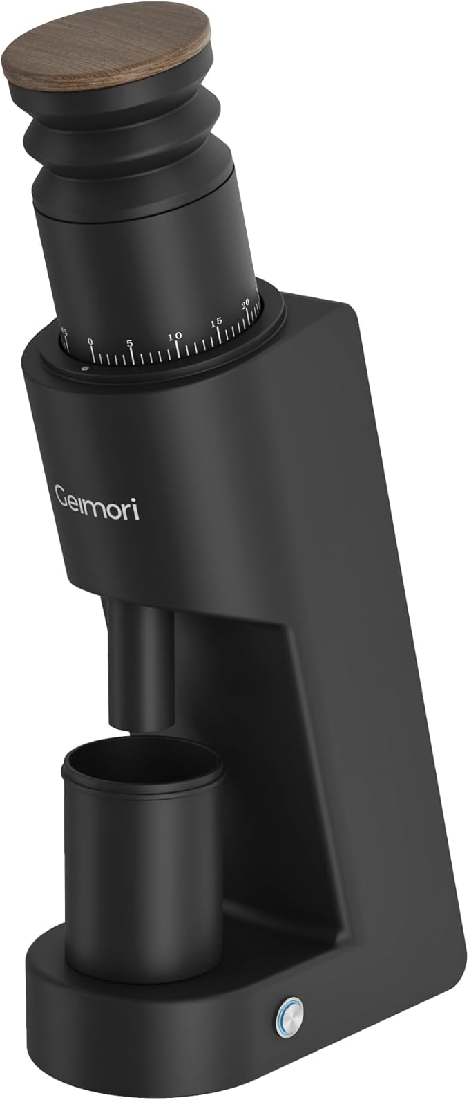 Single Dose Coffee Grinder,Wirsh Geimori GU38 Coffee Grinder with 38mm 6-Core Stainless Steel Conical Burr, 0.01mm Stepless Adjustment, Low Retention Espresso Grinder with Magnetic Dosing Cup,Upgrade