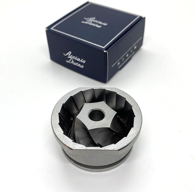 Upper & Lower Precision Fit Conical Burrs for Sage/Breville Barista Coffee Grinders – Compatible with Adjustable Burr Models Only (6 Point Burr)