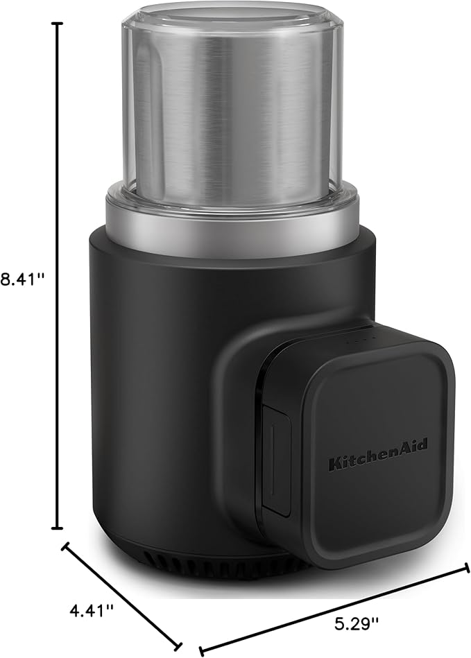 KitchenAid Go™ Cordless Blade Grinder - battery included, KBGR111, Black Matte