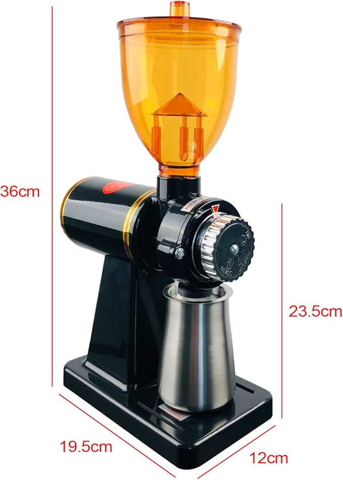 Burr Coffee Grinder, Coffee Grinder Electric Adjustable Burr Mill Coffee Bean Grinder (Black)