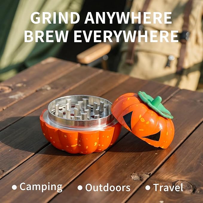 Portable Coffee Grinder - Portable Manual Brewer for Travel, Hiking & Office Use