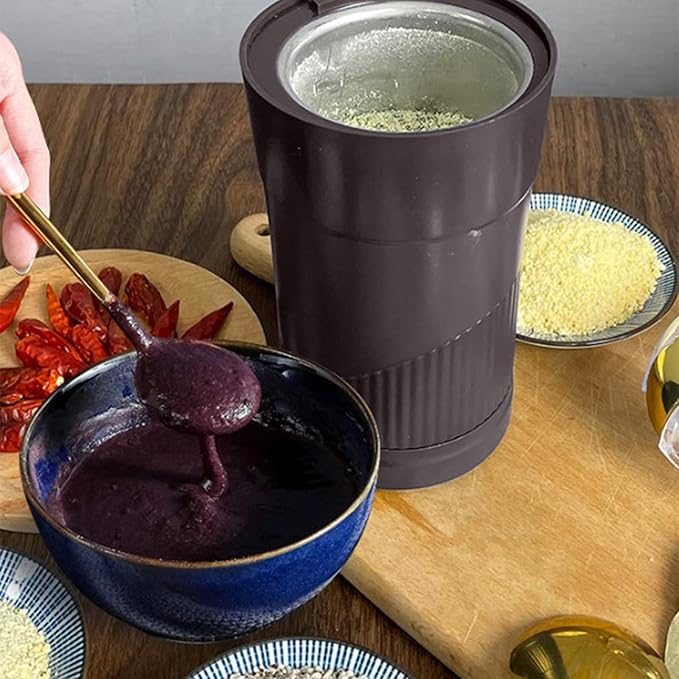 Coffee Grinder for Kitchen, Electric Spice Herb Grinder Dry Comes with Removable Stainless Steel Blades, 200w Large Capacity Suitable for Grinding Spices, Herbs, Coffee Beans, Grains, Nuts