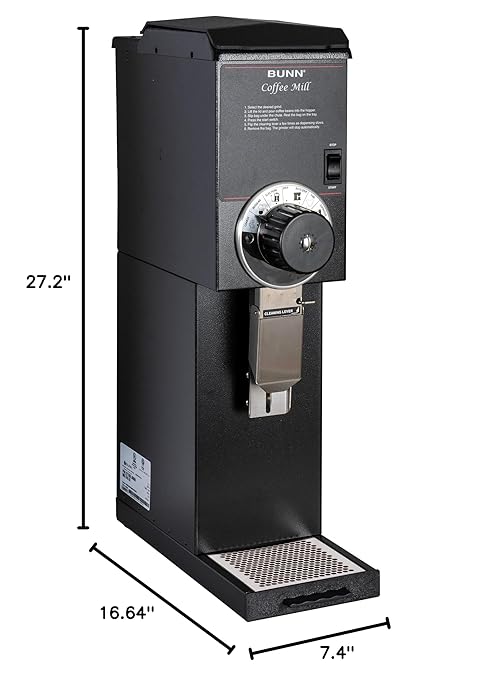 Bunn G3 HD 3 lb Black Bulk Coffee Grinder