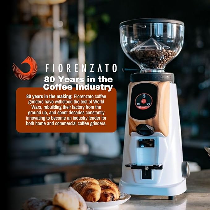 AllGround Sense All Purpose Home Coffee Grinder - Residential Grinder - Made in Italy - By Fiorenzato (Pastel Blue)