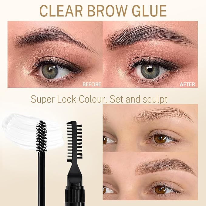Microblading Eyebrow Pen Kit - Waterproof Brow Makeup Set with Eyebrow Pencil, Eyebrow Gel Clear, Eyeliner, Dual-ended Eyebrow Brush, Natural Looking Brows with Long-Lasting All-Day Hold - Ebony