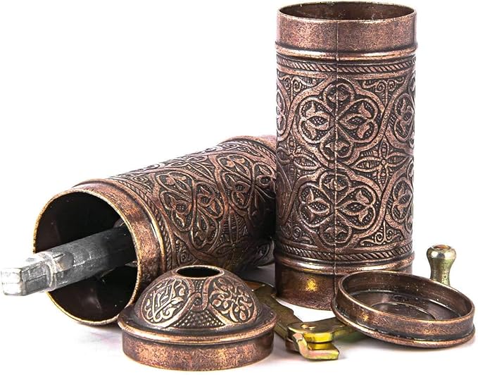 Generic Copper Coffee Mill, Traditional Style, Authentic Coffee Experience, Large Size