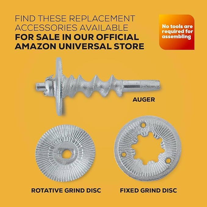 Corona Rotative Grind Disc Replacement Accessory, Only Suitable for The Corona Grain Mill High and Low Hopper
