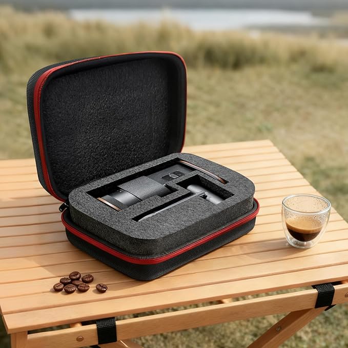 Portable Electric Burr Coffee Grinder,Wirsh Geimori T38 with 3600mAh Battery& Stepless Adjustment for Espresso,Pour Over,French Press, Single Dose, Fast USB-C Charging, Travel & Home Use