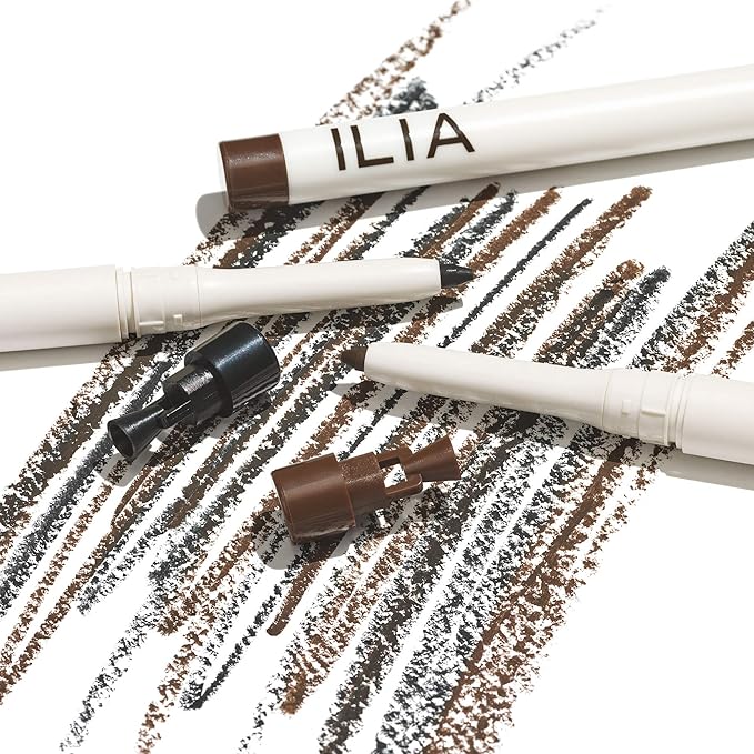 ILIA - Clean Line Gel Liner with Built-In Sharpener | Blendable, Highly Pigmented, Water-Resistant, Budge-Resistant | Non-Toxic, Vegan, Cruelty-Free (Dusk | Brown, 0.01 oz | 0.4 g)