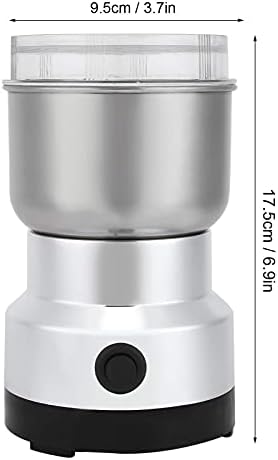 Multifunctinal Electric Coffee Grinder, Kitchen Grains Nuts Beans Spices Milling Machine Coffee Grinder with Dry Grains and Green Beans for Home (US 110V)