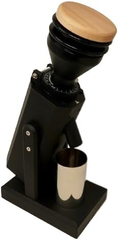 Turin SK40 Single Dose Grinder | 40mm Stainless Steel Conical Burrs, Stepless Adjustment, Tilted Base, Low Retention – Black or White (Black)