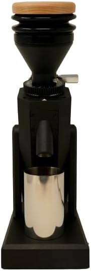 Turin SK40 Single Dose Grinder | 40mm Stainless Steel Conical Burrs, Stepless Adjustment, Tilted Base, Low Retention – Black or White (Black)