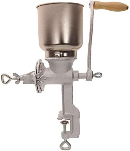 Tall Cast Manual Iron Mill Grinder Hand Crank Grains Oats Corn Wheat Coffee Nuts