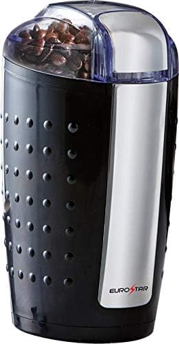 EUROSTAR EG200B 3oz Electric Coffee Grinder with Stainless Steel Blades, Black