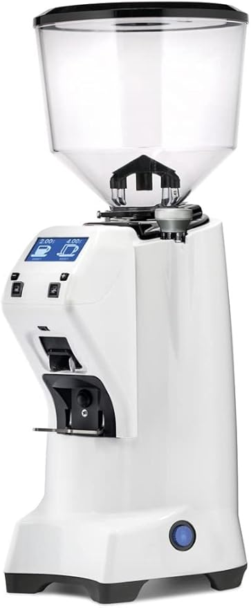 Eureka Zenith Neo 65 E Hi-Speed Espresso Grinder | 65mm Flat Burrs | Stepless | LCD Display | (White)