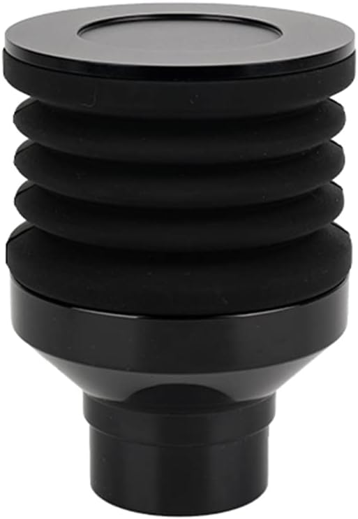 Coffee Grinder Single Dose Hopper Fit Eureka Mignon Grinder 2 in 1 Function Single Dose Hopper with Silicone Bellow Coffee Grinder Cleaning Accessories with Metal Lid Black