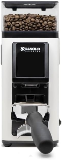 Rancilio Stile SD Semi-Automatic On-Demand Espresso Grinder, 58mm Steel Flat Burr, 300g (White)