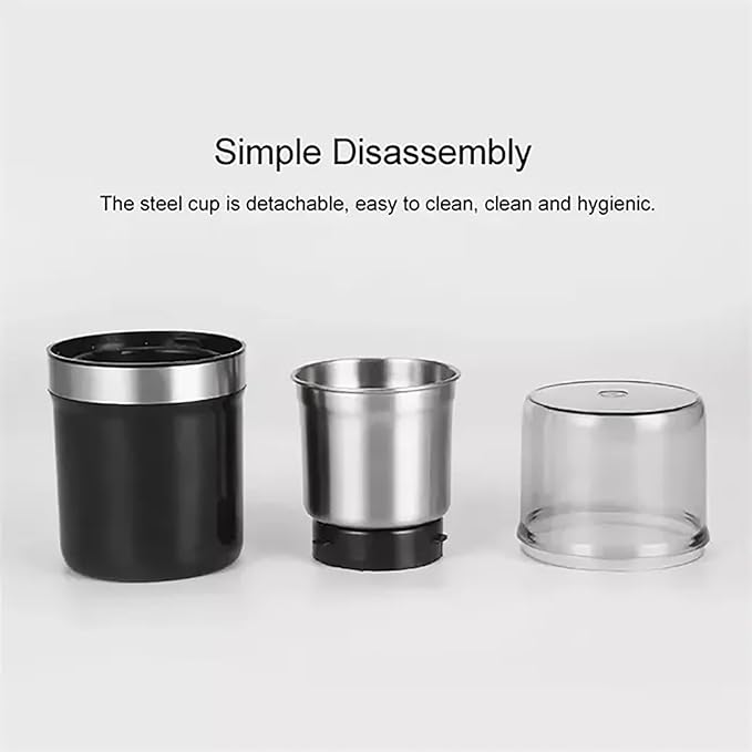 Electric Coffee Grinder, Innovative Coffee Grinder, With Heavy-Duty Stainless Steel Grind Blades,2/3 Cup Coffee Bean Capacity, One Touch Push-Button Control for Crus