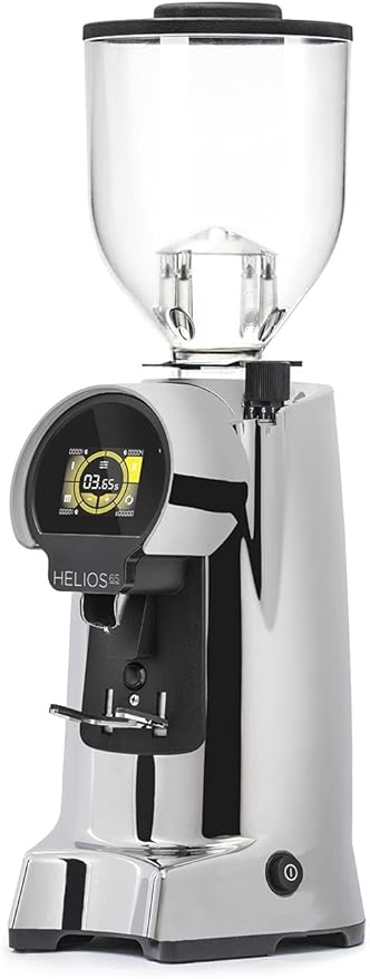 Eureka Helios 65 Commercial Espresso Grinder | Touchscreen | 65mm Burrs | Programmable | Stepless | (Chrome)