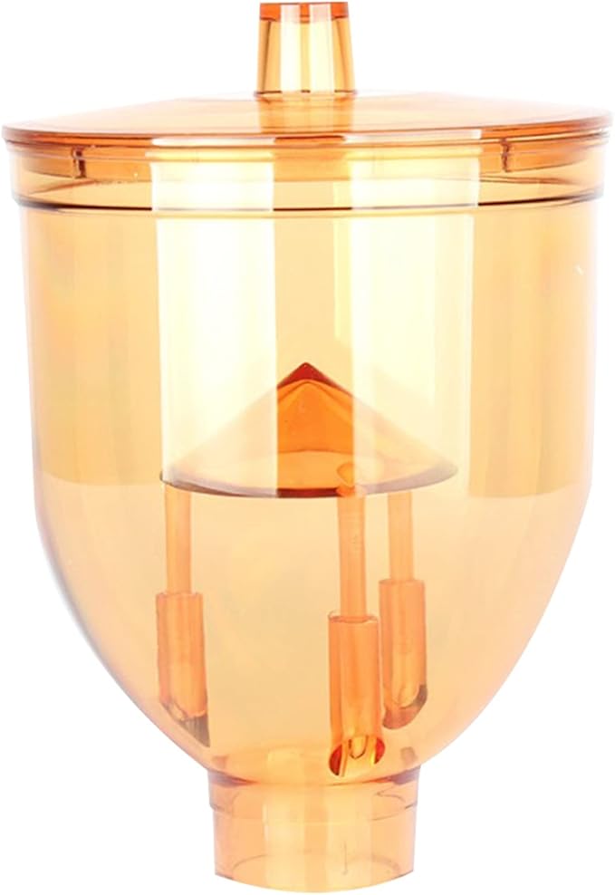 2PCS Coffee Grinder Part Hopper for N600 Machine,Prevent Jump Function,Coffee, Transparent & Yellow