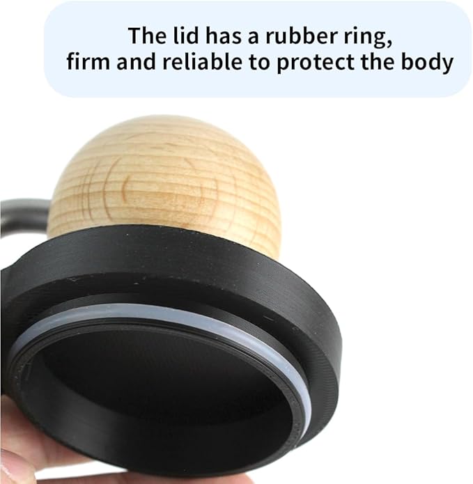 Sealed handle storage cover for kingrinder k4-k6 Manual coffee grinder handle Convenient for home storage and camping (K4-K6（Straight Handle）)