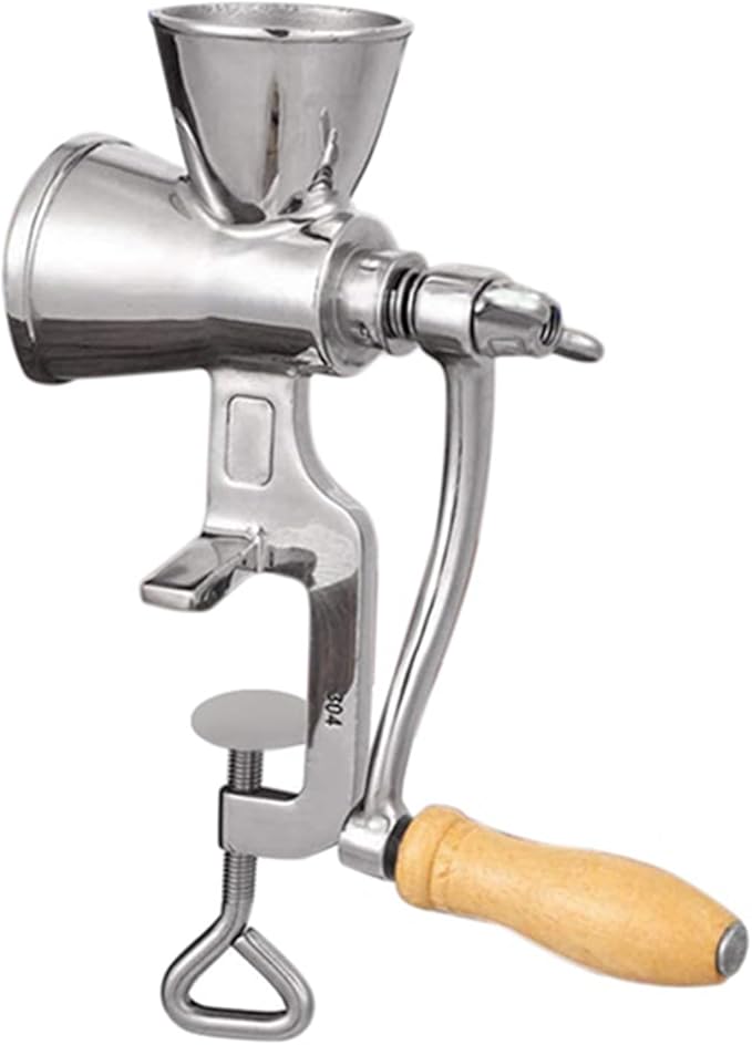 Manual Grain Grinder Hand Crank Grain Mill Stainless Steel Home Kitchen Grinding Tool for Coffee Corn Rice Soybean