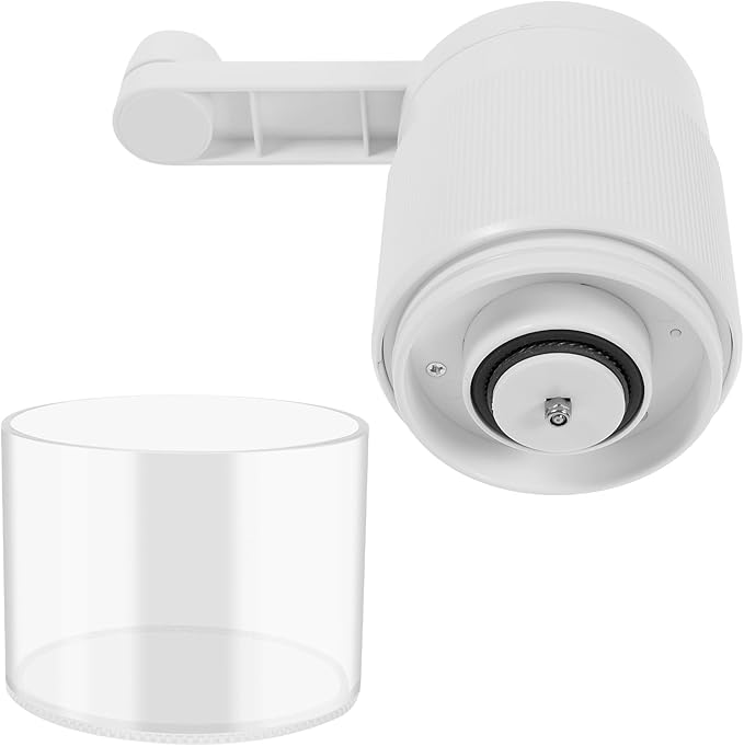 Manual Coffee Grinder, Adjustable Coarse to Fine, Portable Hand Crank Coffee Bean Mill with 35 Adjustable Settings for Espresso French Office Home Camping(white)