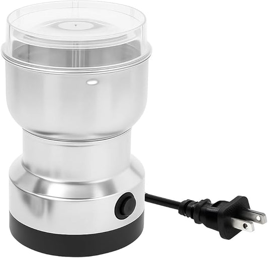 Electric Coffee Grinder 150W for Coffee Beans, Nuts & Spices – Stainless Steel Bowl, Metal Blades, UL Approved, 110V One-Touch Control