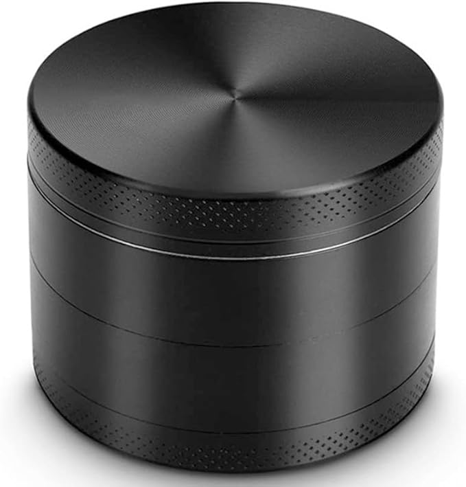 2.5 Inch Grinder - Heavy-Duty Aluminum, Non-Stick Design, Compact Essential Tool for Kitchen Coffee Brewing - Black