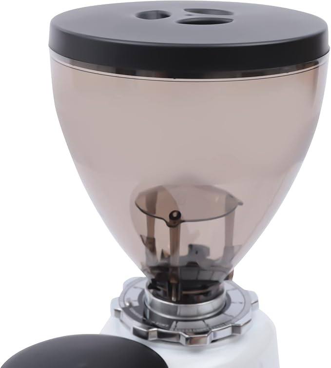 Burr Coffee Grinder, Coffee Grinder Electric Adjustable Burr Mill Coffee Bean Grinder (White)