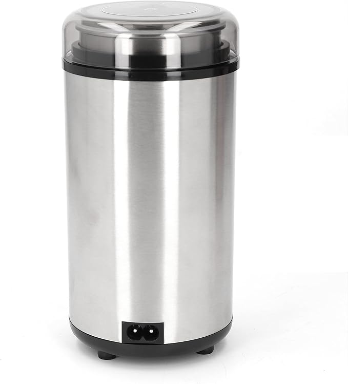 Generic Electric Coffee Grinder Stainless Steel Powerful 200W Motor Transparent Lid for Home Kitchen Use ABS Aluminum 304 Stainless Steel