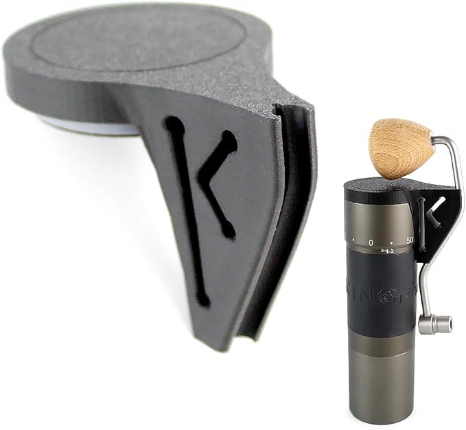 Sealed handle storage cover for kingrinder k4-k6 Manual coffee grinder handle Convenient for home storage and camping (K4-K6（Curved handle）)