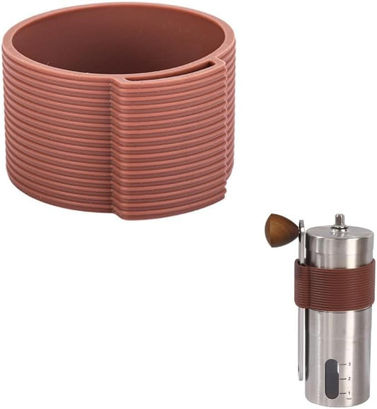 Manual Coffee Grinder Burr Hand Crank Holder Hanging Clip Storage Organizer Sleeve Case Silicone Cover for Portable Stainless Steel Coffee Bean Cranked Grinders Mill Machine
