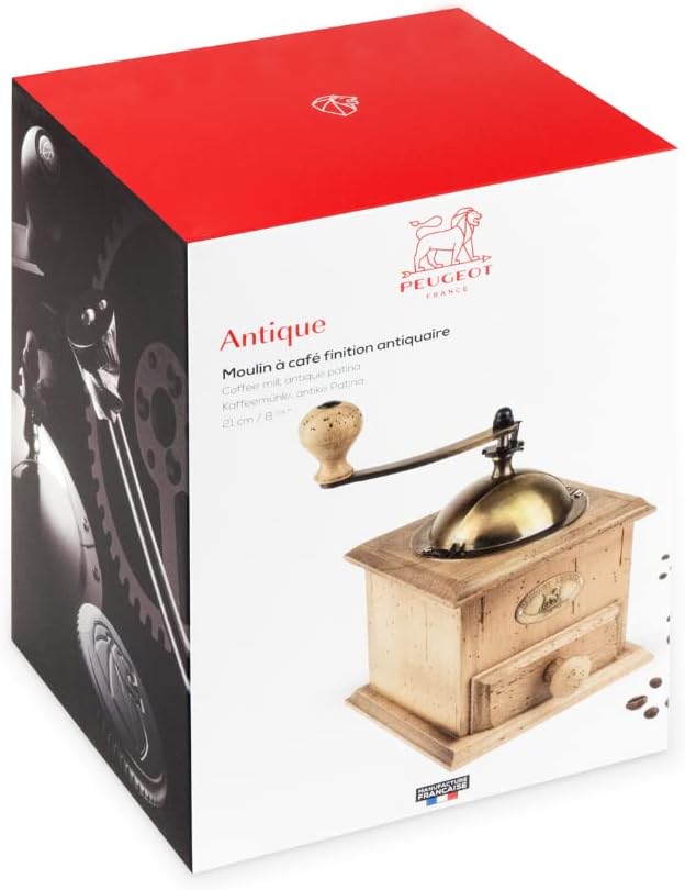 Peugeot 31152 Antique Coffee Mill, 8-1/4" x 5" x 5"