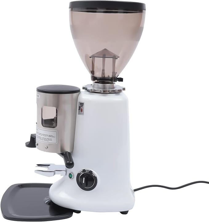 350 W Conical Burr Coffee Grinder, 1200g Commercial Espresso Coffee Grinder - Heavy Duty Cast Aluminum Body/Extra Wide Dosing Capability (US Stock)