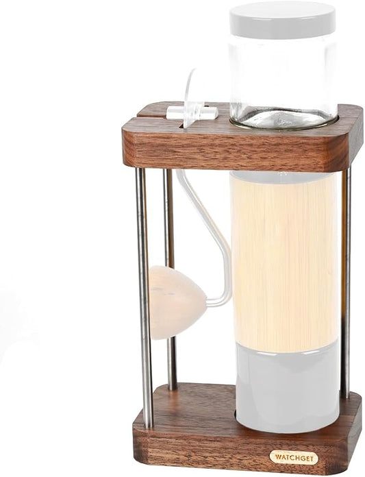 watchget Grinder Storage Stand - Premium Wood & Stainless Steel, Fit C40 Hand Coffee Grinder, Sturdy and Space-Saving Organizer, Compatible with C40
