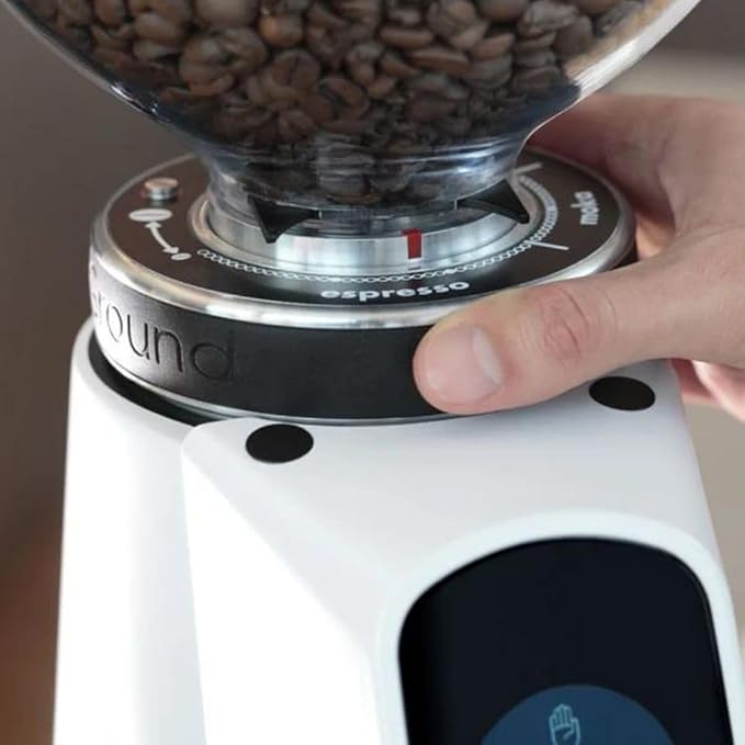 AllGround All Purpose Home Coffee Grinder - Residential Grinder - Made in Italy - By Fiorenzato (White Matte)