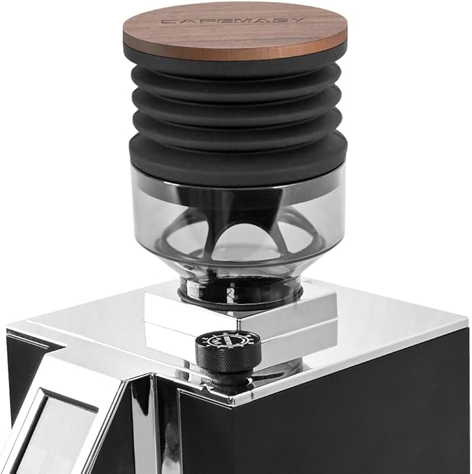 Single Dose Hopper Compatible with Eureka Mignon Espresso Coffee Grinder Silicone Bellow for Blow Out Residual Coffee Grounds (Heighten Hopper)