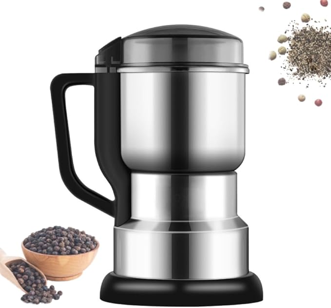 Coffee Grinder Electric, 400W Spice Grinder for Fine Powder, 14oz Large-Capacity Beans Herb Grinders with 304 Stainless Steel Blades, Grain Mills for Home Use