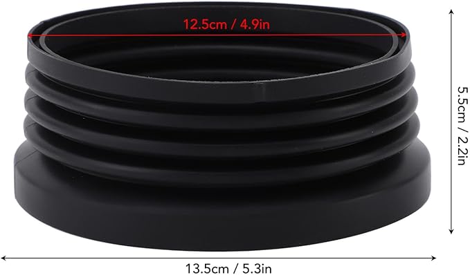 Silicone Single Dose Hopper Bellow, Coffee Grinder Silicone Bellow Replacement for Baratza Encore Baratza Encore ESP for Baratza Virtuosa+ Reduce Coffee Grinds Retention