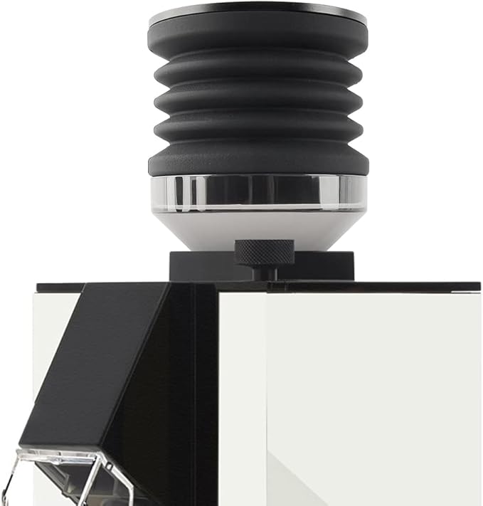 Single Dose Hopper Compatible with Eureka Mignon Espresso Coffee Grinder Silicone Bellow for Blow Out Residual Coffee Grounds (Transparent Adapter)