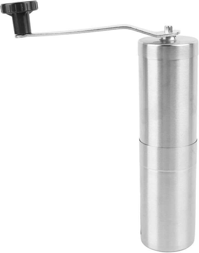 Manual Coffee Bean Grinder Stainless Steel Hand Coffee Mill Ceramic Burr for Aeropress, Drip Coffee, Espresso, French Press, Turkish Brew