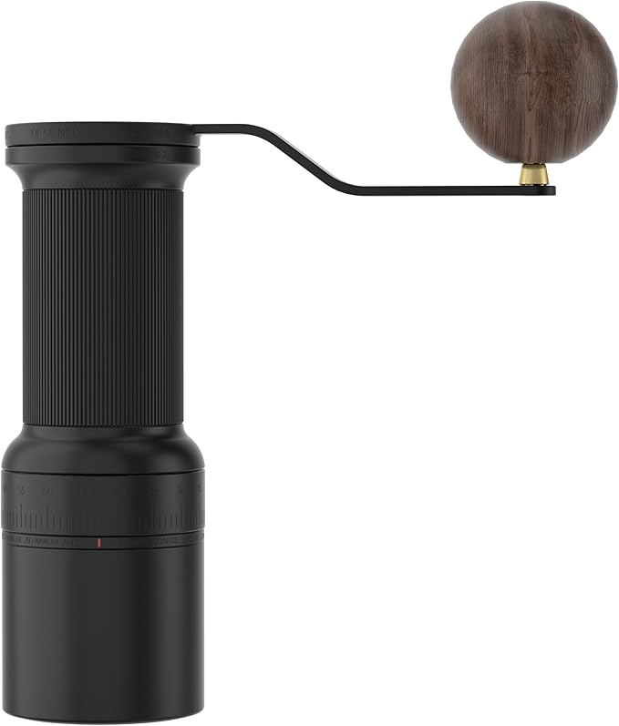 Cocinare ESSENCE GO B38 Pro Manual Coffee Grinder – with Carrying Case Hand Grinder Capacity 30g, Vertex10 Cut Burr & 80 Grind Settings, Perfect for Pour-over, Espresso, Cold Brew (Obsidian Black)