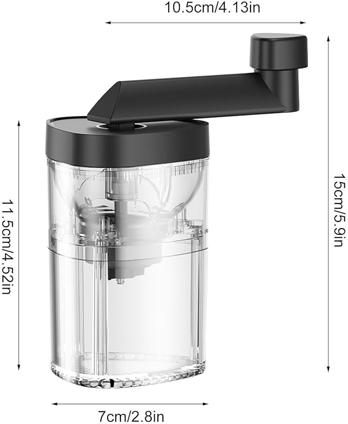 Generic Manual Burr Coffee Grinder | Espresso Grinder Burr | Highly Consistent, Easy Grip, Numeric Adjustable
