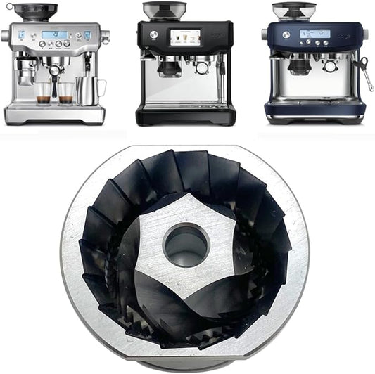 Upper & Lower Precision Fit Conical Burrs for Sage/Breville Barista Coffee Grinders – Compatible with Adjustable Burr Models Only (6 Point Burr)