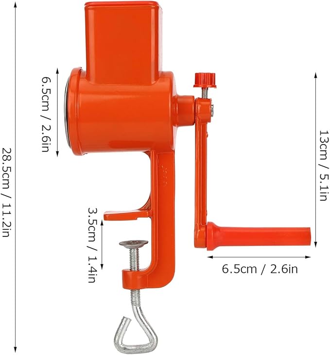 Hand Cranking Grinder, Aluminum Alloy Milling Machine Manual Coffee Grinders for Nuts Grain Corn Wheat Oats