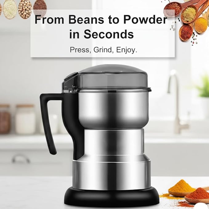 Large Espresso Bean Coffee Grinder Electric | Manual Coffee Grinders for Home Use | Electric Coffee Grinders, Coffee Grinder Manual, Spice Grinder Electric, Coffe Grinder | Food Grinder