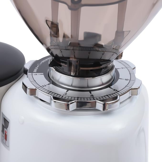 Burr Coffee Grinder, Coffee Grinder Electric Adjustable Burr Mill Coffee Bean Grinder (White)