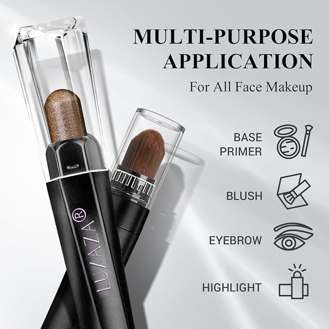 6PCS Cream Eyeshadow Stick Makeup Sets, Metallic And Matte Shimmer Eye Shadow Eye Brightener Stick Pencil Crayon, A01-Brown Neutral