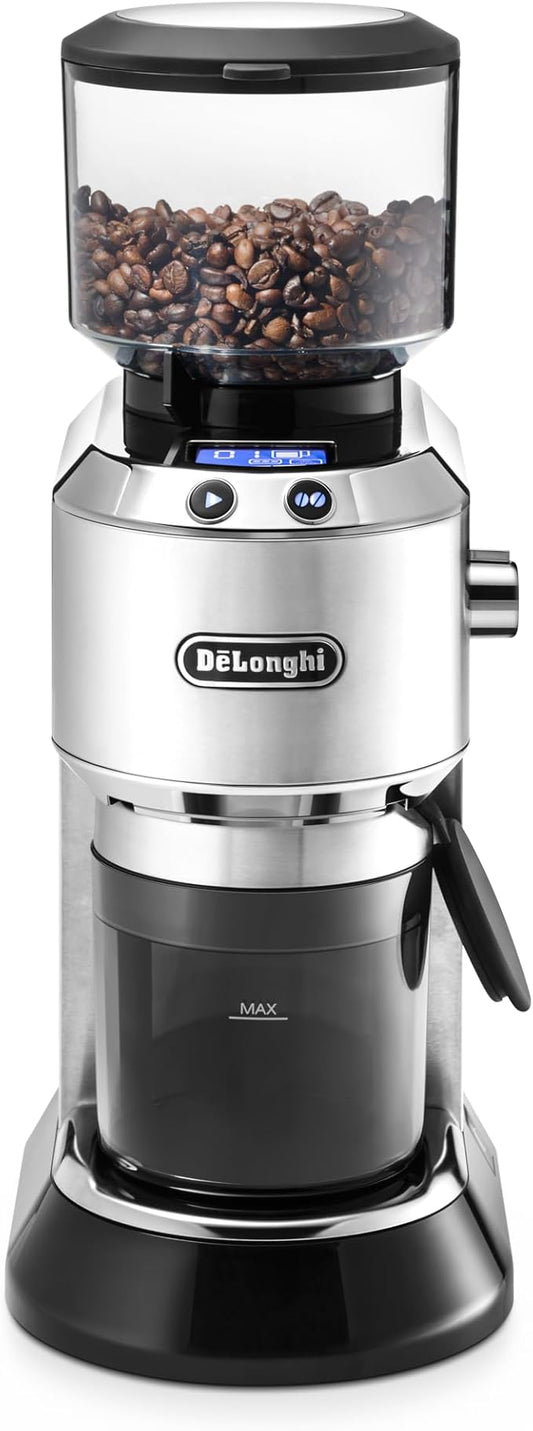 Delonghi Stainless Steel Dedica Coffee Grinder KG521M